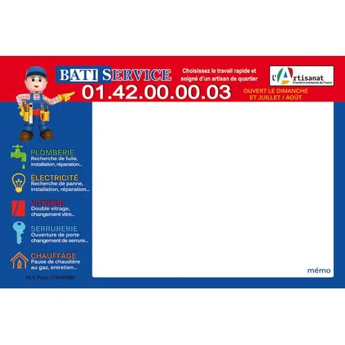 Magnet Ardoise Effaçable Personnalisé 10,5x15cm - Fabrication Française Express