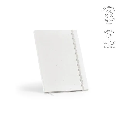 Carnet Hugo couverture en briques lait recyc., 160p 70g/m²