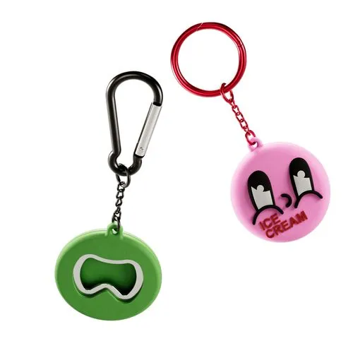 Ouvre-bouteille porte-clés personnalisable en PVC avec option NFC