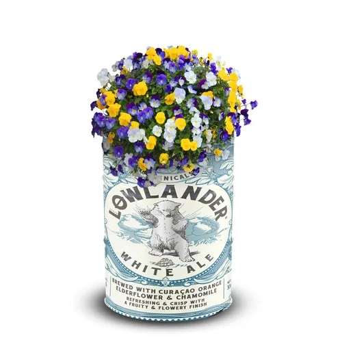 Jardinière Baril Acier 200L Personnalisable Full Colour