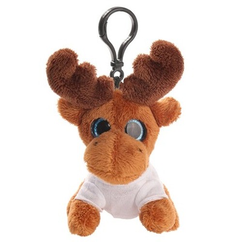 Renne en peluche porte-clés avec T-shirt personnalisable