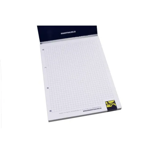 Bloc-notes A4 50 feuilles avec couverture personnalisable