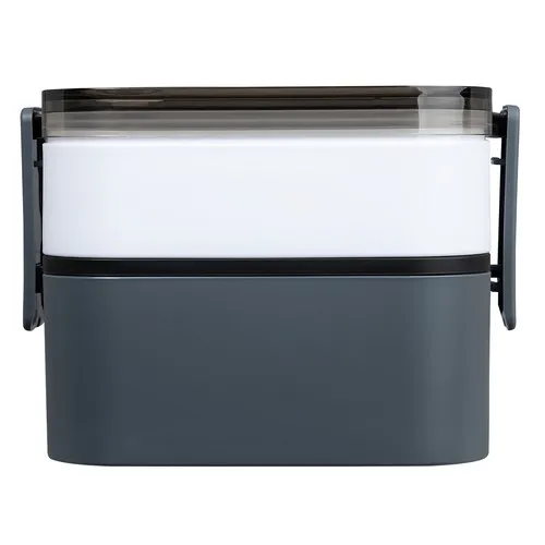 Boîte à lunch double DUO personnalisable avec couvercle anti-fuite