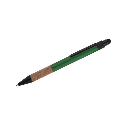 Stylo Bille Tactile Aluminium Recyclé & Liège - Touch Pen Écologique