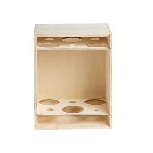 Caisse Bois 6 Bouteilles Champagne Personnalisable - Fermeture Clipper