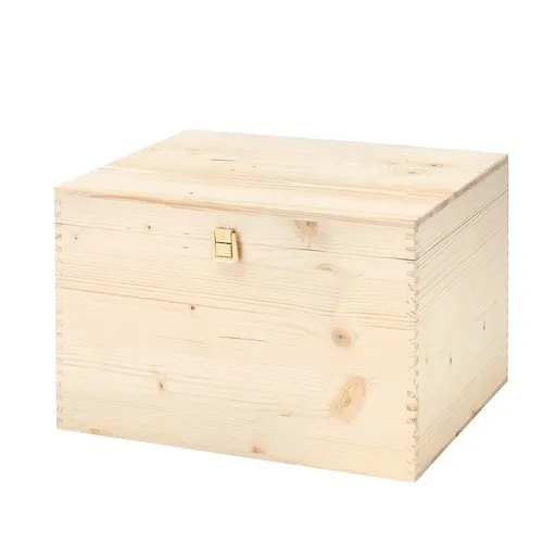 Caisse Bois 6 Bouteilles Champagne Personnalisable - Fermeture Clipper