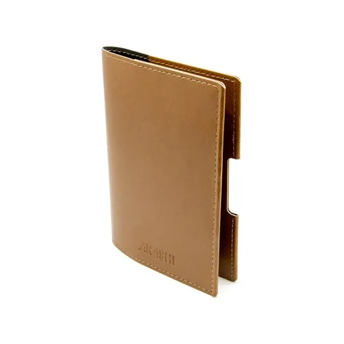 PORTE-PASSEPORT / CARTE GRISE / ASSURANCE CUIR MARRON - MADE IN EUROPE