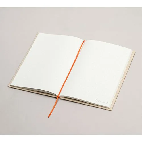 Carnet à couverture rigide en papier d'herbe recyclé personnalisable