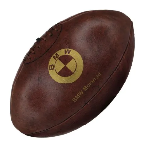 Ballon de Rugby Vintage en Cuir Personnalisable - Taille Officielle