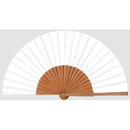 EVENTAIL EN PAPIER ET EN BOIS