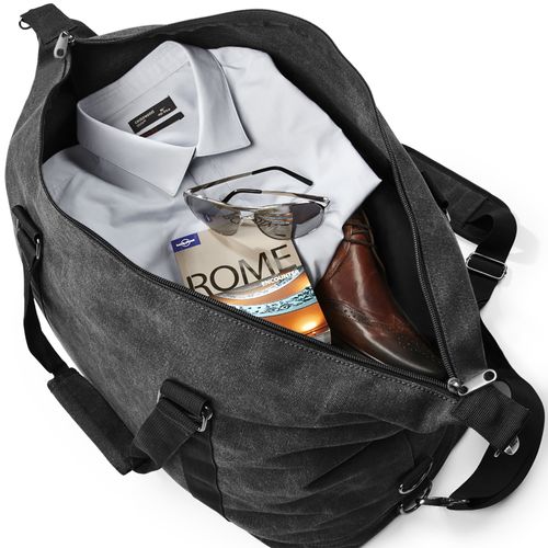 Sac Weekend Vintage en Toile Personnalisable - Style Rétro