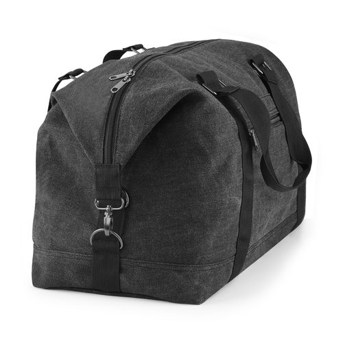 Sac Weekend Vintage en Toile Personnalisable - Style Rétro