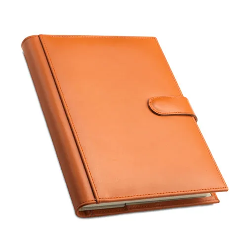 Agenda A5 Cuir Matelassé Pages Extractibles - Personnalisable