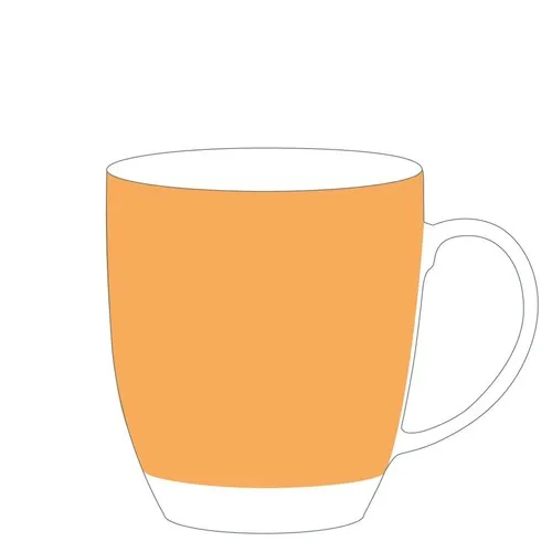 Mug publicitaire porcelaine avec hydroglaçage et impression directe