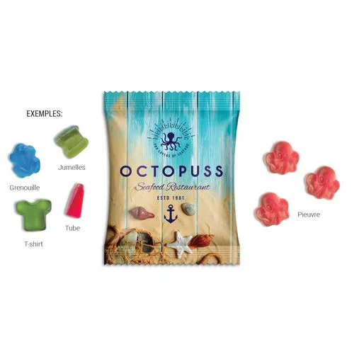 GOMMES DE FRUITS GELIFIES avec 10% de fruits dans votre forme spécifique