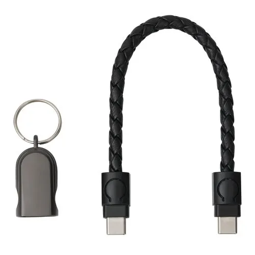 Porte-clés Câble de Charge USB-C 60W Personnalisable