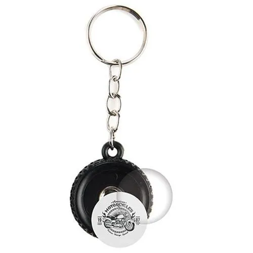 Porte-clés Roue Personnalisable 25mm - Sérigraphie Premium