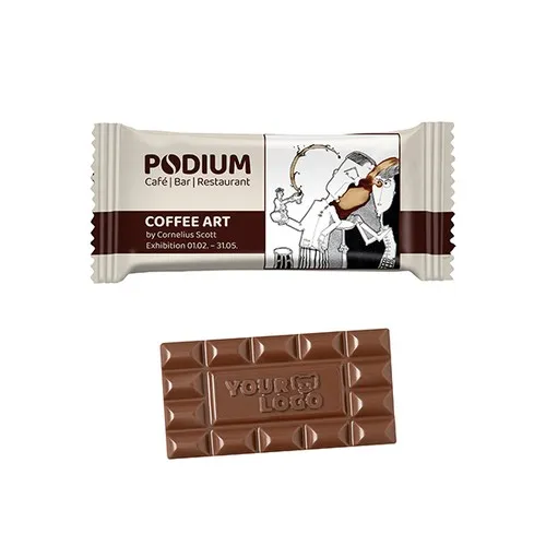 Tablette Chocolat au Lait Personnalisée avec Logo Moulé - 25g