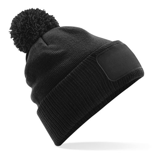 Bonnet à Patch Personnalisable Snowstar® - Pompon Bicolore