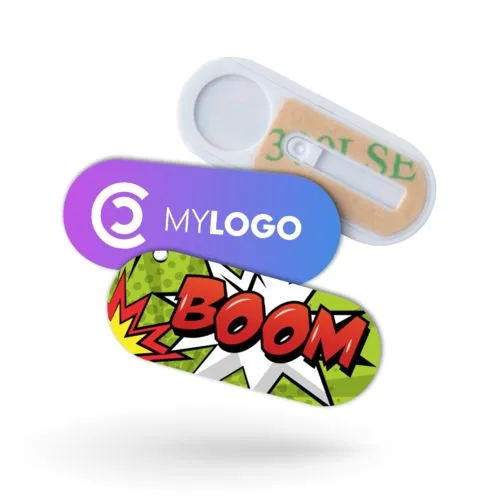 Sticker doming personnalisé pour webcam