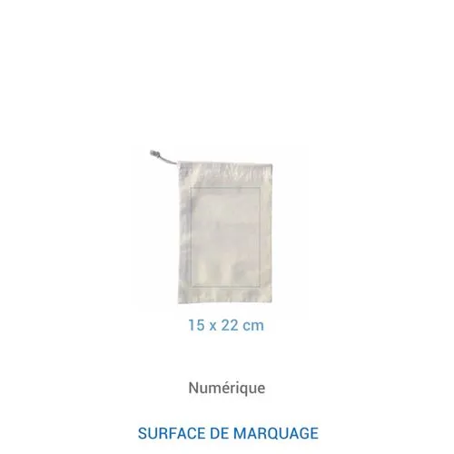 Pochon coton gradué personnalisable