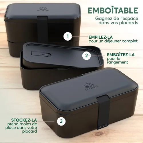 Lunch Box Encastrable Personnalisable 1500ml - Cadeau RSE Premium