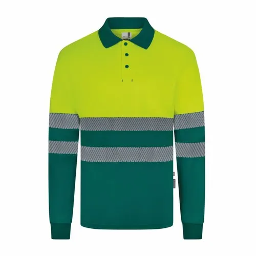 Polo haute visibilité avec bandes réfléchissantes personnalisable