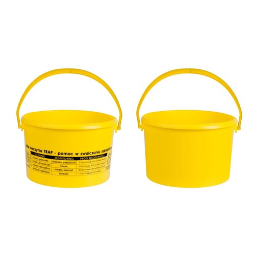 Coupelle jaune de piégeage pour surveillance des ravageurs du colza