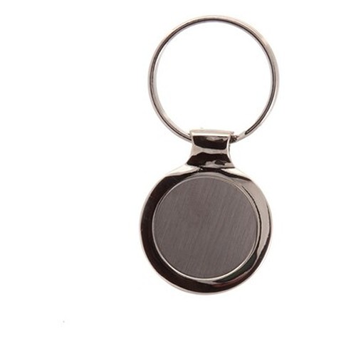 Porte-clés Rond Métal Personnalisable avec Coffret Cadeau