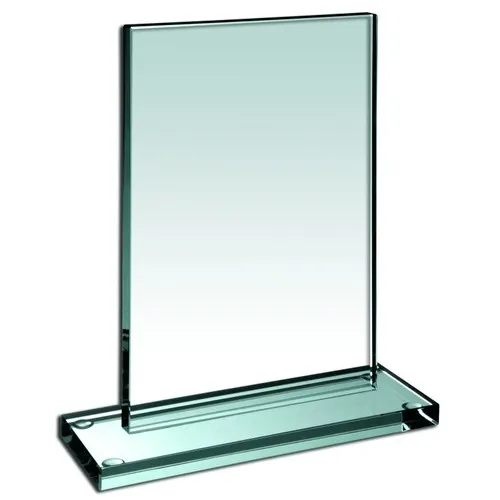 Trophée en Verre Jade Personnalisable - Gravure Laser Premium