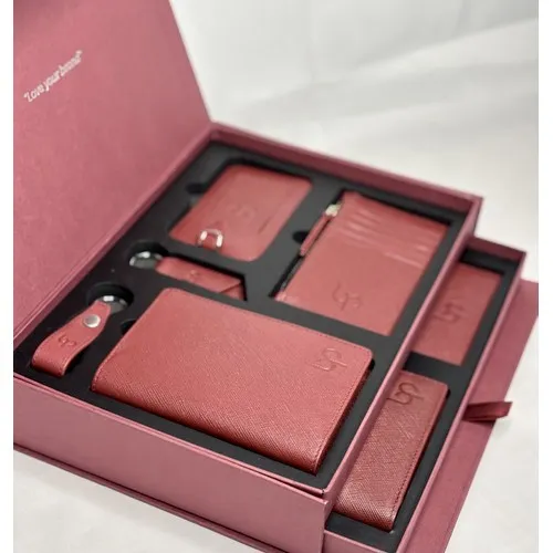 Coffret Prestige Cuir 8 Accessoires Personnalisables Entreprise