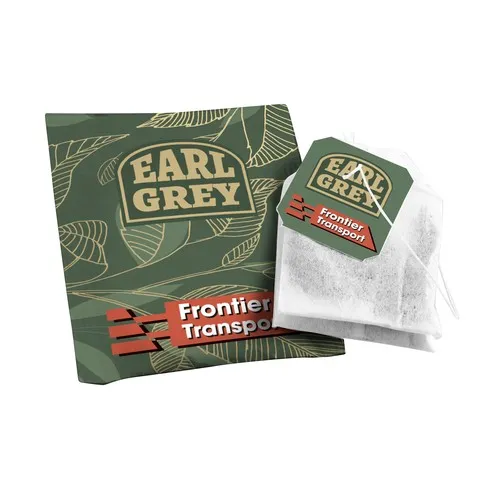Sachet de thé personnalisé avec étiquette sérigraphiée