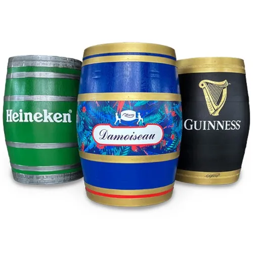 Fûts de Chêne Recyclés Personnalisables - Événementiel Premium