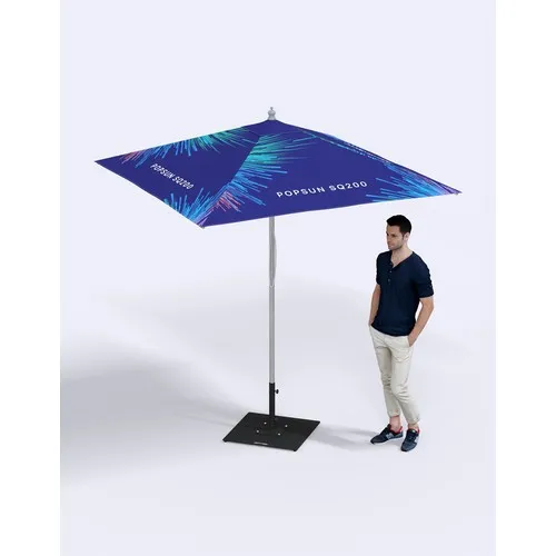 Parasol carré aluminium de 2x2m