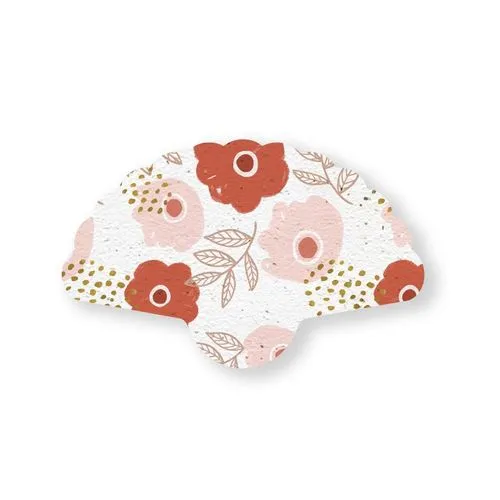 Éventail Publicitaire à Planter - Papier Ensemencé Premium