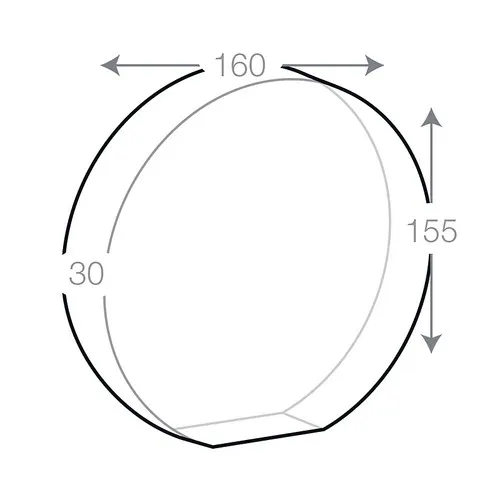 Trophée Rond en Verre Optique Personnalisable - Coffret Cadeau