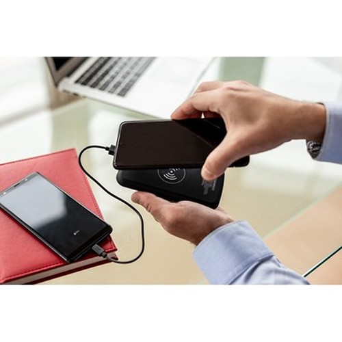 Power Bank 8000 mAh avec Chargeur Sans Fil 5W Personnalisable