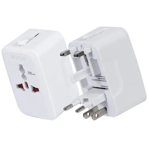 ADAPTATEUR UNIVERSEL DE VOYAGE - BLANC