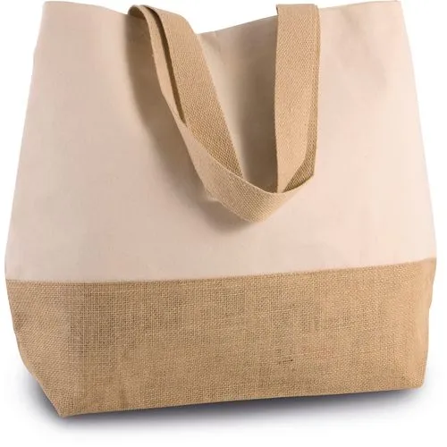 Sac Shopping Coton et Jute Personnalisable - Éco-responsable