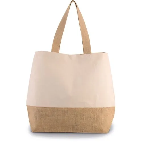Sac Shopping Coton et Jute Personnalisable - Éco-responsable