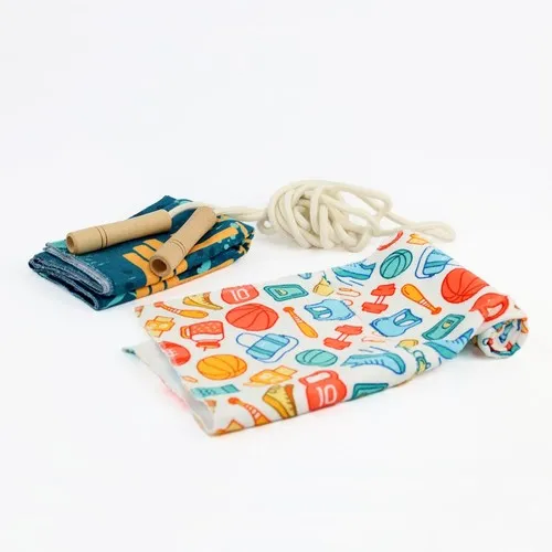 Serviette de Sport avec Poche Personnalisable par Sérigraphie