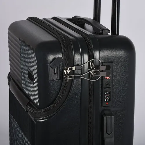 Trolley Cabine ABS avec Compartiment PC et Port USB Personnalisable