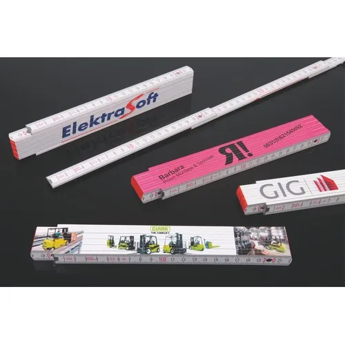 Mètre Pliant Publicitaire en Bois de Hêtre 2m - Personnalisable