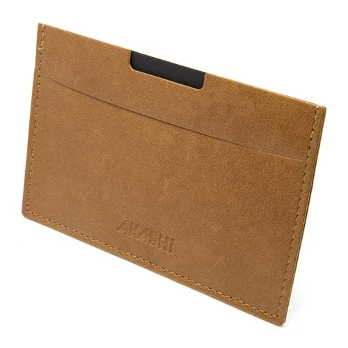 PORTE CARTE GRISE & DOCUMENTS EN SIMILI-CUIR LISSE MARRON - MADE IN EUROPE