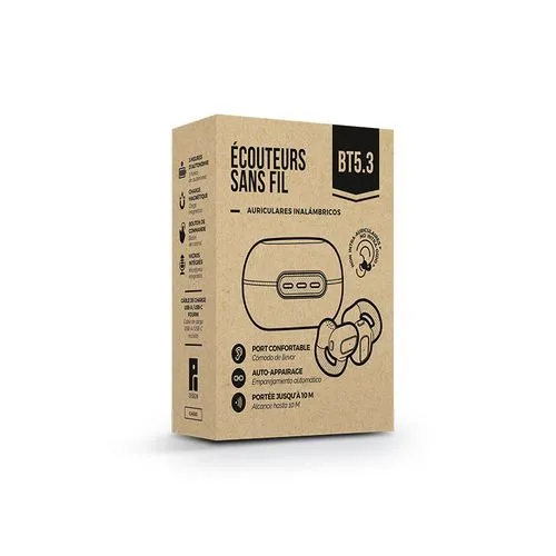 Écouteurs Sans Fil Bluetooth 5.3 à Clipser - Personnalisables