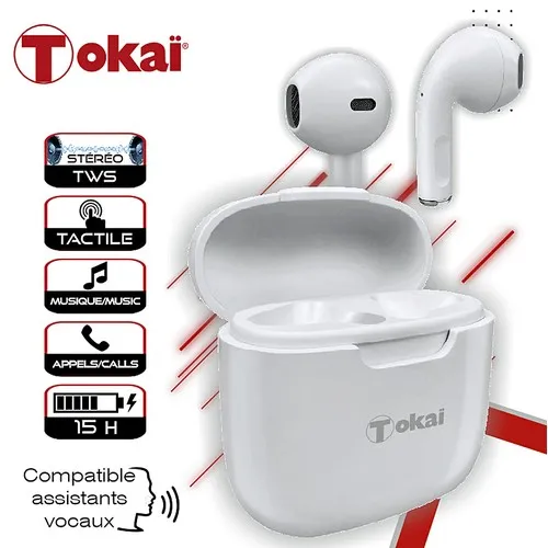 ÉCOUTEURS STÉRÉO TWS, COMPATIBLES BT 5.0.