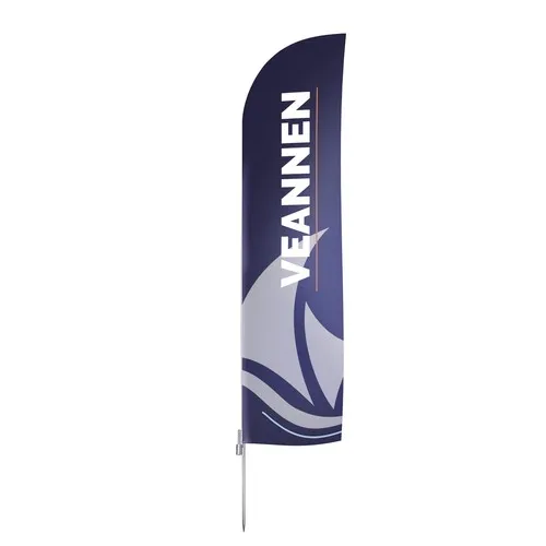 Beachflag 80 x 400 cm personnalisé - Visibilité XXL pour événements