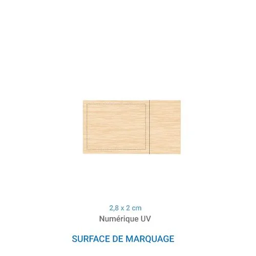 Clé USB SQUARE Bois 2 GO