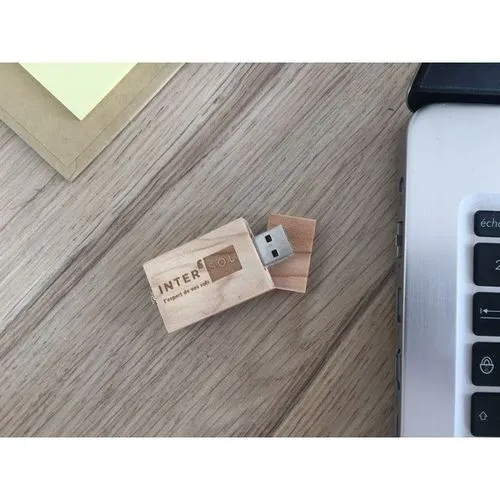 Clé USB SQUARE Bois 2 GO
