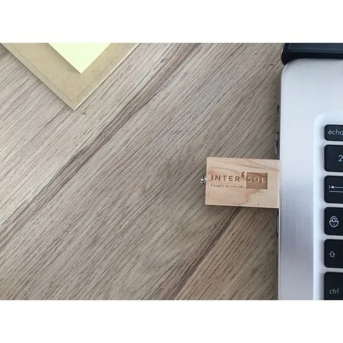 Clé USB SQUARE Bois 2 GO